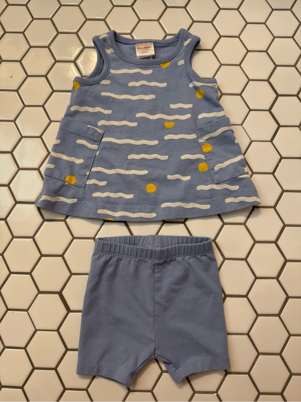 Like New Hanna Andersson Tank Dress and Shorts Set